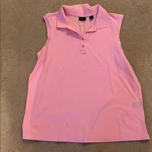Westbound Pink polo tank top